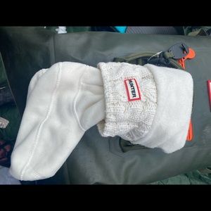 Hunter brand boot socks.